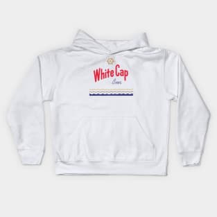 White Cap Beer Retro Defunct Breweriana Kids Hoodie